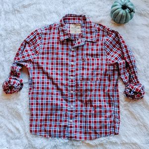 Plaid Hollister button down